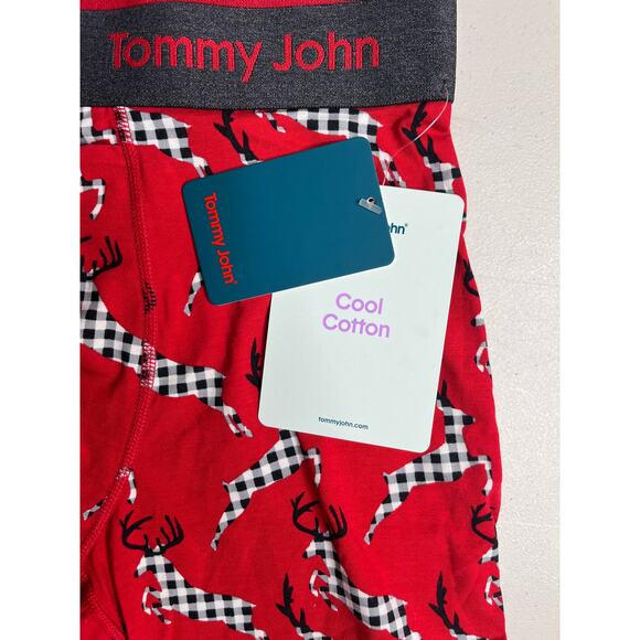 2-86 TOMMY JOHN Men's Briefs Cool Cotton Deer Red Medium - Picture 4 of 5